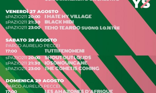 Pronti al via questa settimana Todays Festival a Torino dal 26 al 29 agosto!!